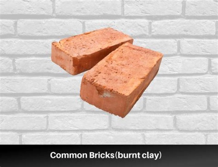 How are common burnt clay bricks made?